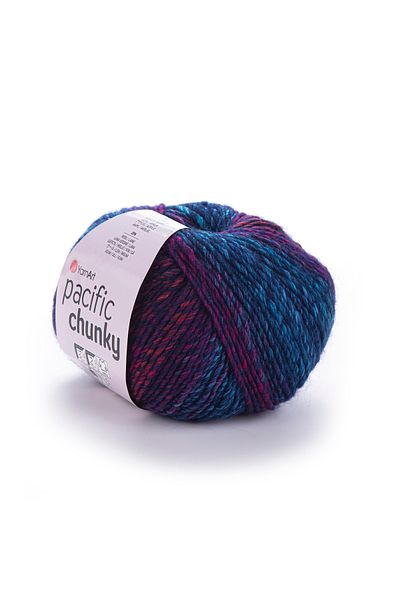 Yarnart Pacific Chunky - Μαρμάρινο Χέρι Πλεκτό Νήμα Ebruli-302