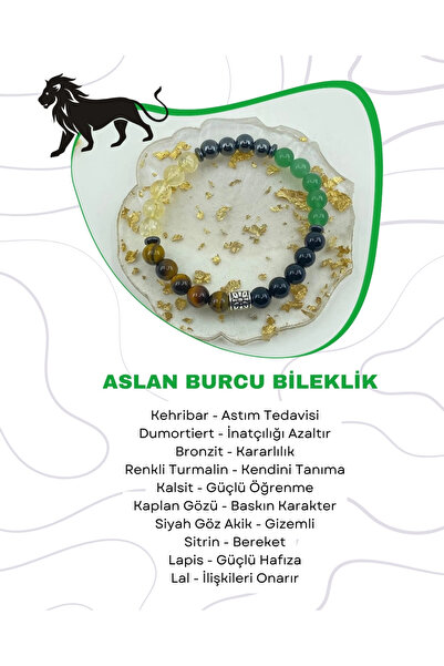 Saff Doğal Taş Leo Natural Stone Bracelet212222