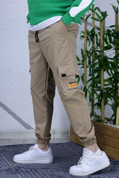 WAFRA Ανδρικό Jogger Cargo Parachute Pantalon με τσέπες (Slim Fit)