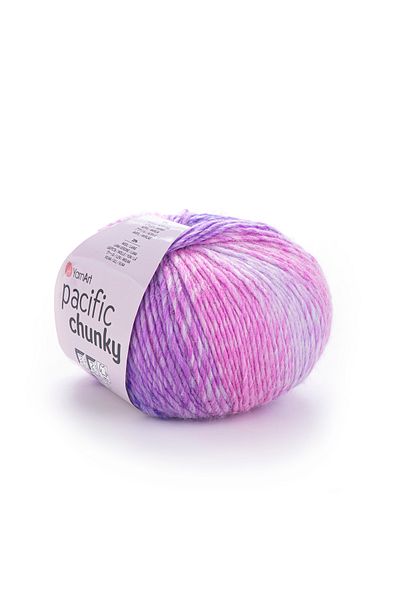 Yarnart Pacific Chunky - Μαρμάρινο Χέρι Πλεκτό Νήμα Ebruli-306