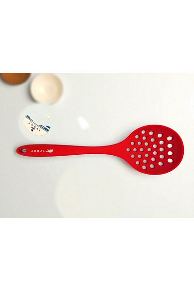 EMPA A V M Ivory Fireproof Non-Stick 5' Self-Standing Rice Spoon Colander Spoon Set