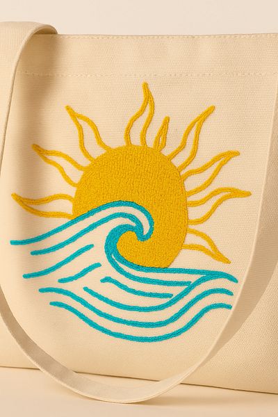 Rell Home Bohemian Style Handmade Embroidered Bag |   Punch Bag |   Beach Bag