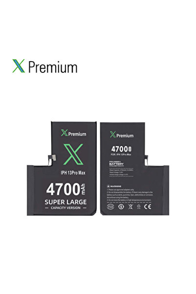 X PREMİUM İphone 13 Pro Max Yüksek Kapasiteli Batarya Pil 4700 Mah Xpremium