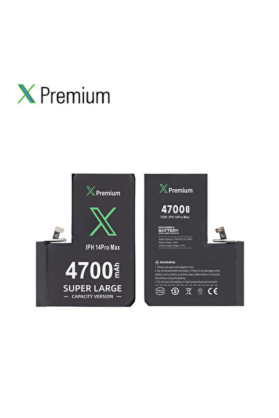 X PREMİUM İphone 14 Pro Max Yüksek Kapasiteli Batarya Pil 4700 Mah Xpremium