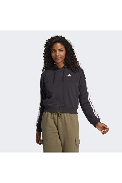 adidas Essentials 3-stripes French Terry Full-zip Kapüşonlu Üst