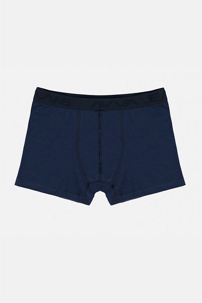 Avva Ανδρικό Navy Blue-black Απλό 2 τεμαχίων ελαστικό βαμβακερό κουτί Boxer B 009500