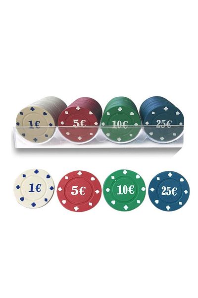 celhome Set Poker CELhome – 100 Professional Chips with Metallic Box