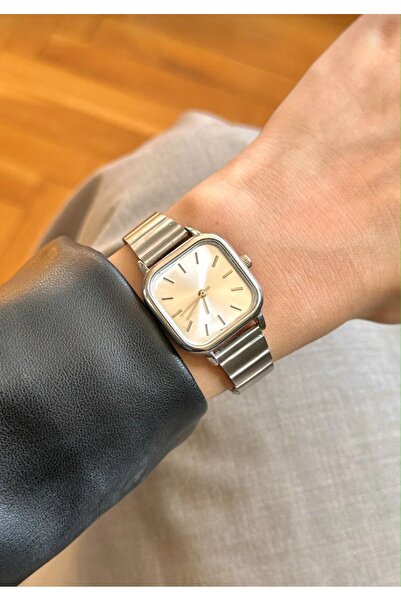 Leerybee Gümüş Renk Premium Kadın Kol Saati Arkadaşa Sevgiliye Doğum Günü Hed...