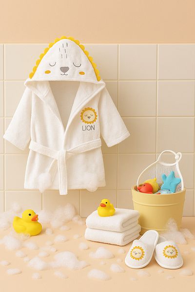Bebitof Special for Little Lions 0-2 Years Old Cotton Bath Set