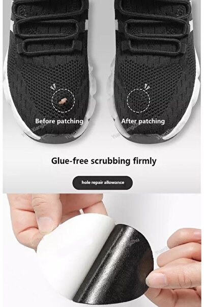 LOVYCO 1 Adet Siyah Ayakkabı Yaması Spor Ayakkabı Tamir Bant Delik Onarım Yam...