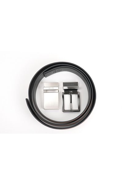 Calvin Klein Men's 4 in 1 Belt - Tan Black 11Ck 010009