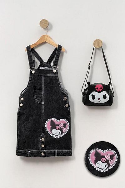 Aymini kids GIRL'S DENIM GIRL KUROMI cu geantă