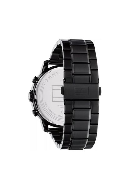 Tommy Hilfiger Men 1792049 Stainless Steel Watch, 45mm, Black
