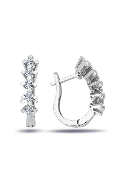 Lova Pırlantalı Medoş Halka Küpe - 3010026