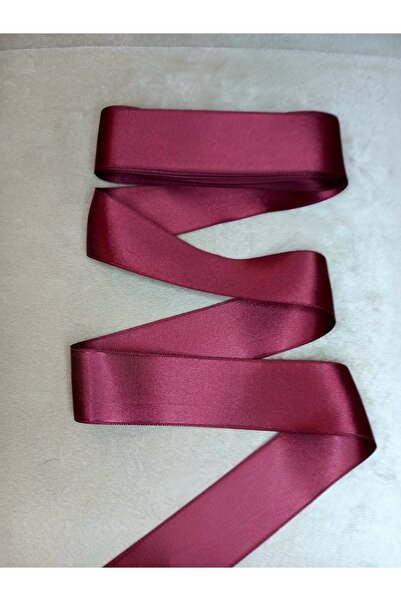 yörük tuhafiye Panglică din satin burgundy de 4 cm, 10 metri o bobină, satin, seten, panglică, kurdale, panglică din satin cu lățime de 4 cm