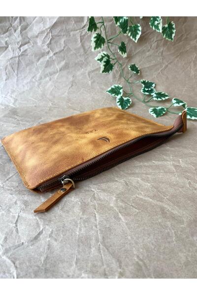 ALESTA LEATHER (نكتب الاسم) حافظة كمبيوتر محمول / ماك بوك Bigisayar - مصنوعة يدويًا من الجلد الطبيعي