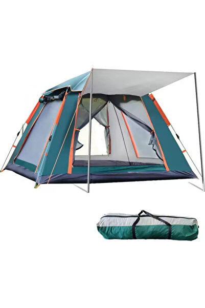 POBO 8 Kişilik Kare Çadır Otomatik Kamp Çadırı 240x240x156cm Dayanıklı Piknik...