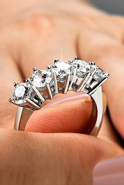 Crystal Diamond Zirconia 1.75 Carat Beştaş Yüzük