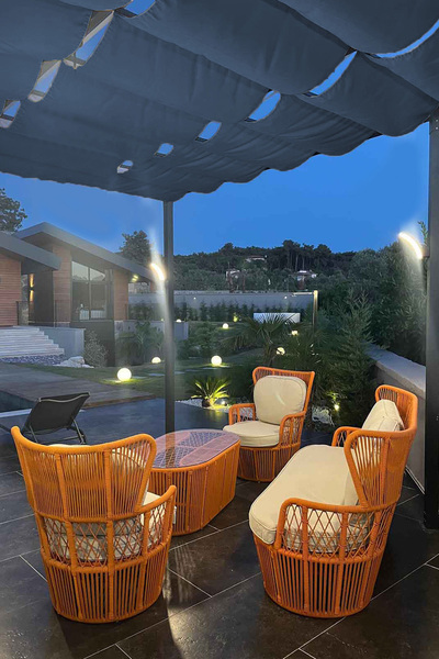 sizenelazım Oxford Kumaş Su Geçirmez Açılır Kapanır Teleskopik Portatif Gölgelik Tente Sistemi 1.5mt x 5 mt