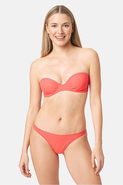 Tommy Jeans Women Solid Pull On Bikini Bottom, Pink