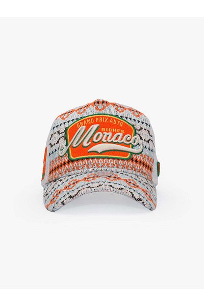 Rust&Rich Women's Men's Orange Trucker Hat City's Collection Monaco