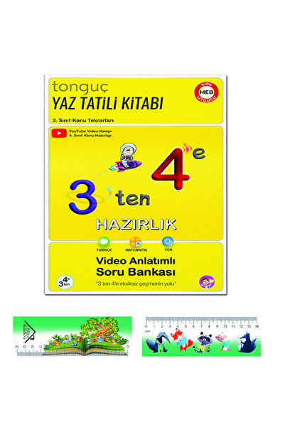Tonguç Yayınları 3'ten 4'e Hazırlık Kitabı / Kolektif / / 9786254223778