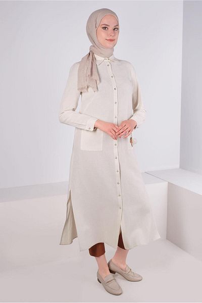 Alvina POCKET ACCESSORY DETAIL BUTTON TUNIC 43583