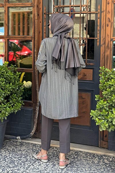 FUAT GÜRSEN Fuat Gürşen Sleeve Processing Banded Tunic