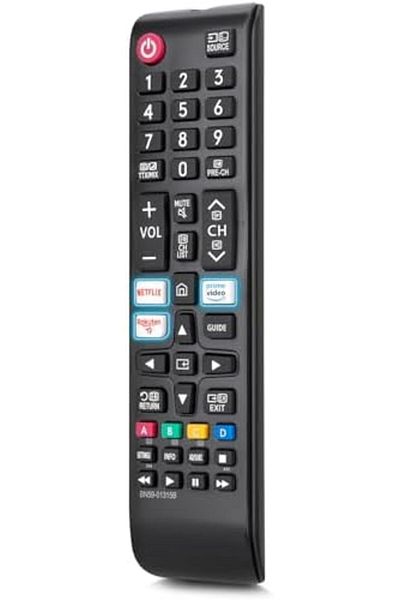 Bogadini Remote Control Compatible with Samsung Qled/suhd/uhd/hdr, Solar, Curved Screen, Black