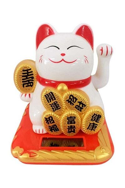 fulina Lucky Cat Ornaments, Symbolizing Happiness, Wealth and Good Luck, Suitable for Shops and Restaurants