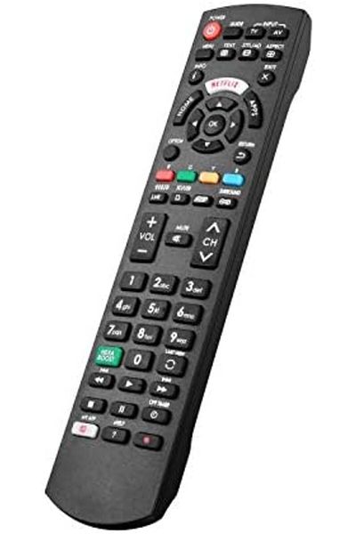 Bogadini Universal Remote Control Compatible with All Panasonic Smart TVs, Plug & Play, Black