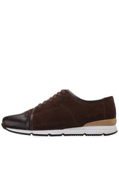 İriadam G80121 Brown Suede Large Size Men's Leather Shoes in Numbers 45-46-47-48-49-50