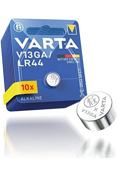 Varta V13ga / lr44 – Set 10 Baterii Alcaline Buton, 1,5 v