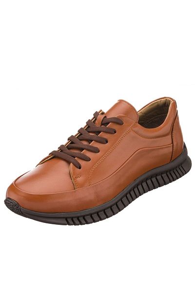 İriadam 45 - 46 - 47 - 48 -49 - 50 G1053461 Tan Rubber Sole Large Size Calfskin Comfortable Wide Fit Men's