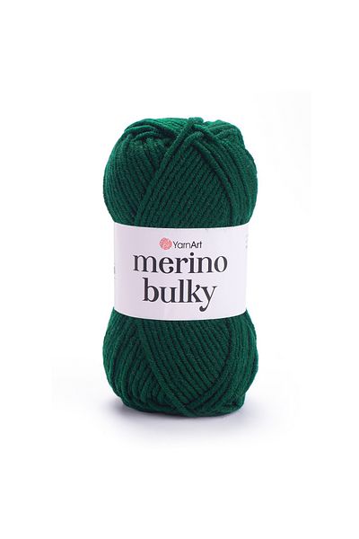 Yarnart Merino Bulky - Πλεκτό Χέρι Νήμα Σμαραγδένιο Πράσινο-590