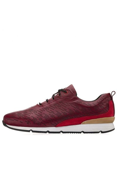 İriadam Gzl1802 Claret Red Thermo Sole Wide Mold Large Size Men's Shoes in Numbers 45,46,47,48,49,50