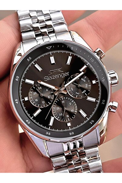 Slazenger Orijinal Slazenger Fonksiyonları Aktif 5 ATM Su Geçirmez Çelik Kord...