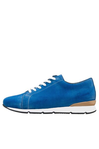 İriadam 45 - 46 - 47 - 48 - Ag803 Denim Blue Nubuck Double Layer Thermo Sole Large Size Calfskin Comfortable Wide