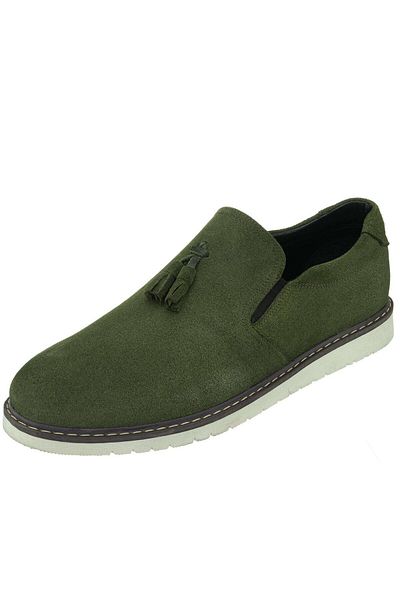 İriadam 45 - 46 - 47 - 48 - 49- 50 Ag8442 Khaki Suede Top Quality Thermo Sole Large Size Men's Shoes