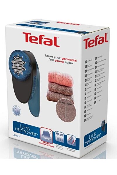 TEFAL Jb1011 – Fabric Lint Remover, Portable, Black/Blue