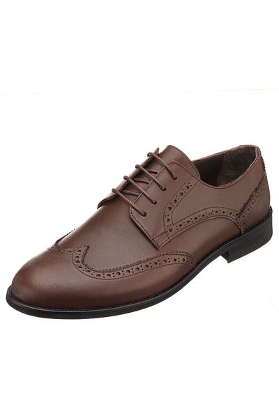 İriadam Men's No1958 Brown Analin Shoes in Numbers 45,46,47,48,49,50