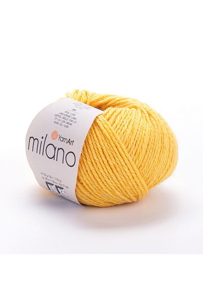 Yarnart Milano - Πλεκτό Νήμα Χειροποίητο Σκούρο Κίτρινο-863