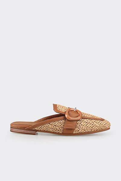 Elle Shoes Naturel Kadın Terlik