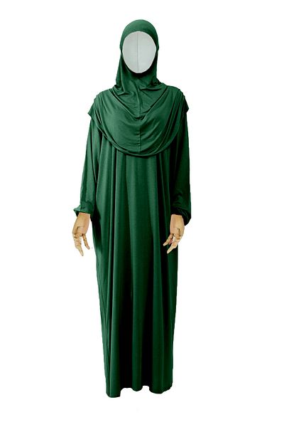 Sonbaharmoda Rochie hijab pentru fete - îmbrăcăminte de rugăciune din bumbac, mâneci elastice, cu batic