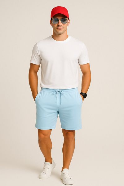 UOMOPARK 8024 Model Premium Summer Print Λεπτομερή σορτς