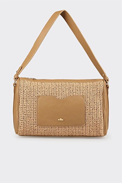 Elle Shoes Naturel Kadın Omuz Çantası