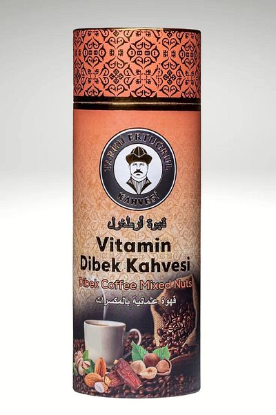 Tarihi Ertuğrul Kahvesi Vitamin Dibek Coffee Cylinder Box 1000 G