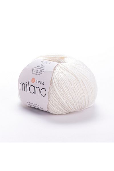 Yarnart Milano - Πλεκτό Νήμα Χειρός Λευκό-851