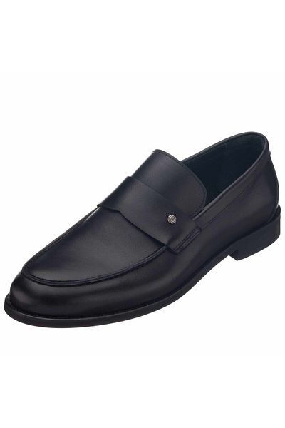 İriadam Kd0695 Black Analin Neolit Sole Top Quality Leather Large Size Men's Shoes