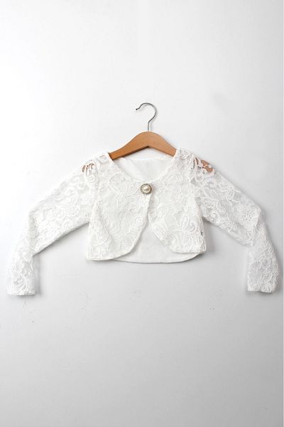 ESİLA KİDS Girls' Lace Bolero Girls' Bolero Special Occasion Girls' Jacket Model 1-11 Years